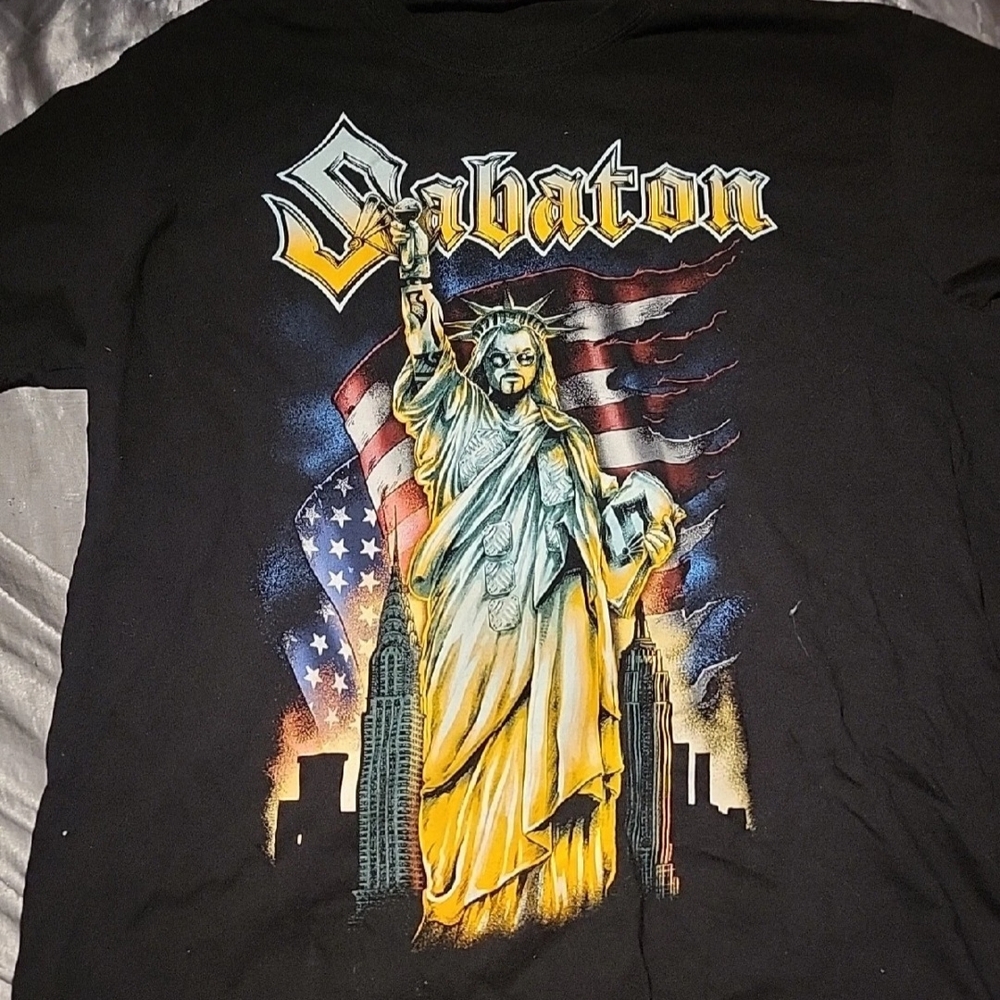 Sabaton Statue Of Liberty Tour Shirt Xxl
